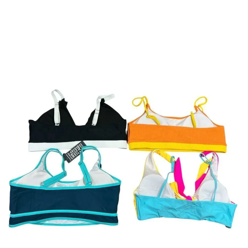 4x Bikini Top Women's Size‎ XL Summer Beach Colorful